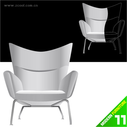 ファッション椅子ベクター材料 2
