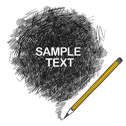 鉛筆のストローク