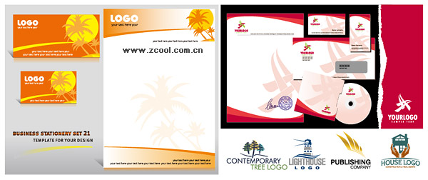 ベクターのロゴのテンプレート素材と VI