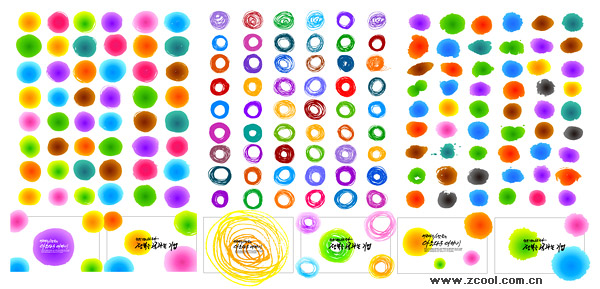 ファッション インク要素ベクター材料 4