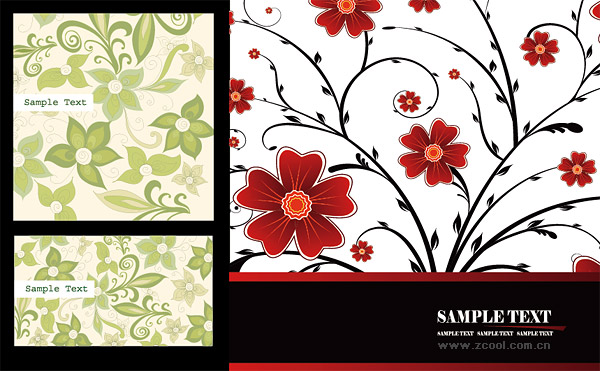 背景ファッション パターン ベクター材料