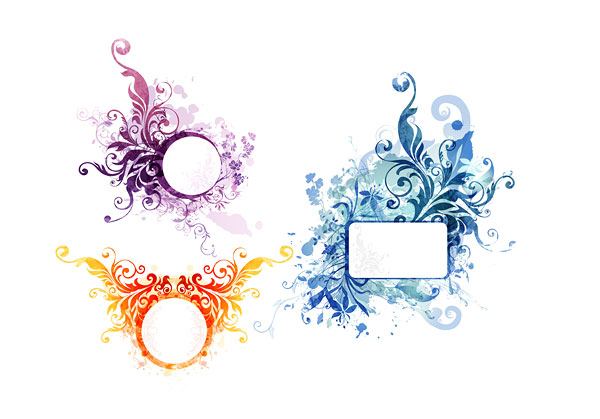 トレンド パターン ベクター材料 7 の要素