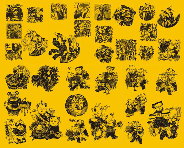 ベクター材料紙カット芸術の数字