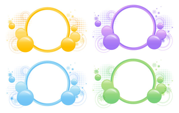 花ベクター ボール素材