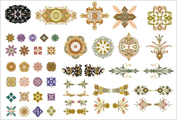 中国スタイルのパターン ベクター材料