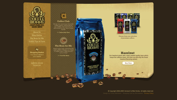 バーモント州コーヒー作品