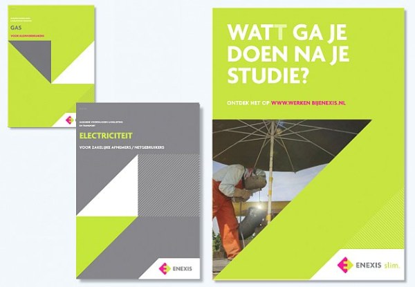 Enexis エネルギー会社のブランド イメージをデザインに感謝するには