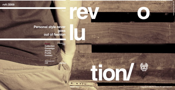 外国アパレル会社の Web サイト