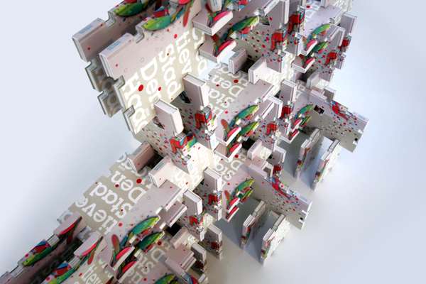 郊外のブック デザインで叩いた