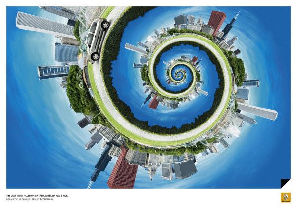 ルノーは広告のグループを動作します。