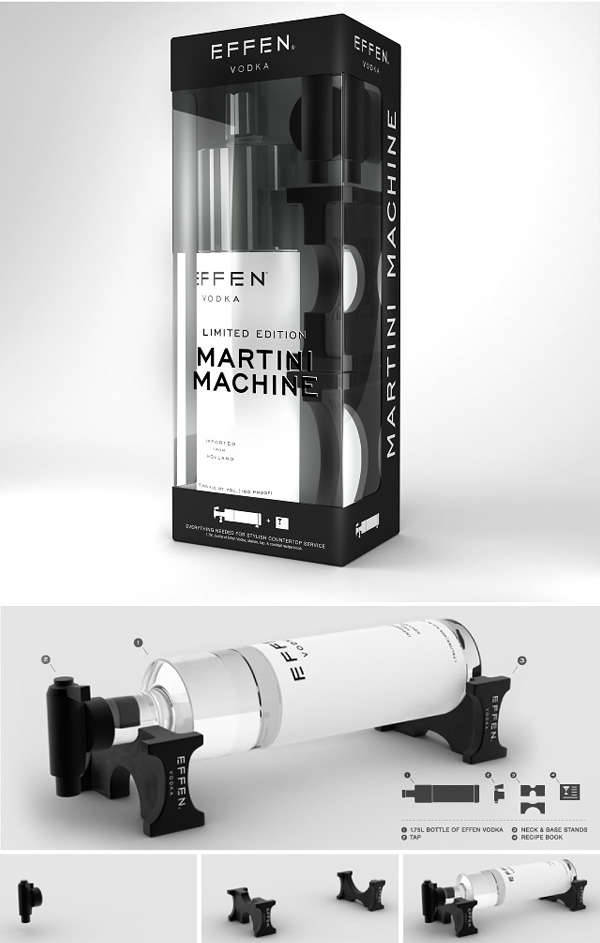 Effen ウォッカ香水パッケージ ・ デザインの鑑賞