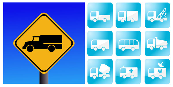 自動アイコンのベクター素材