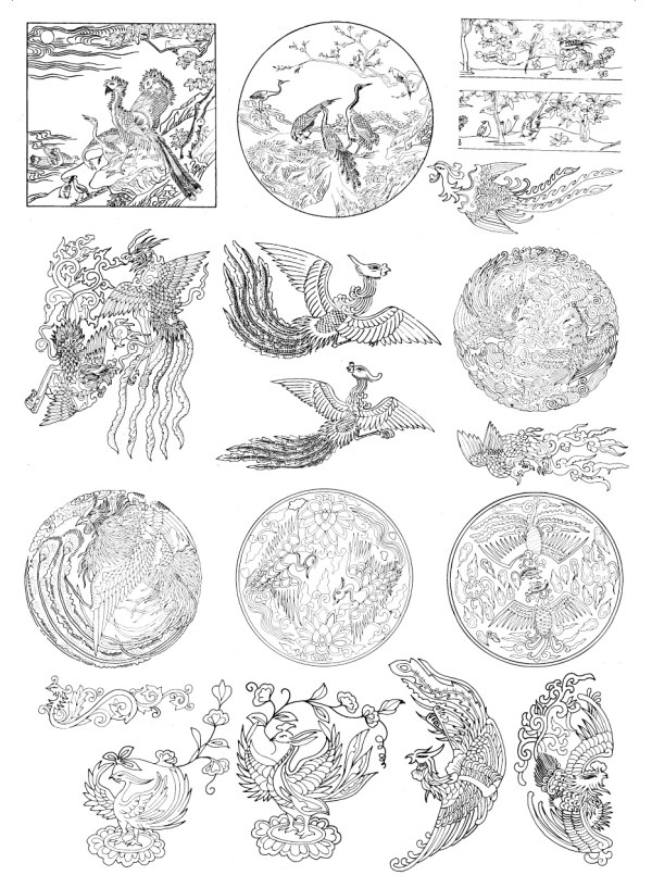 フェニックス パターン ベクター ケース-2