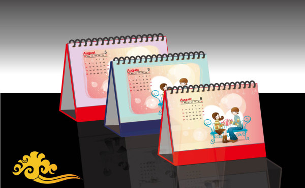 カレンダー デザイン効果図ベクター材料