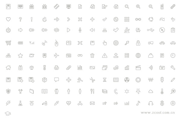 実用的な小さいアイコンのベクター素材の数の簡単なライン