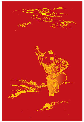 子供たちは、コウモリのベクター素材