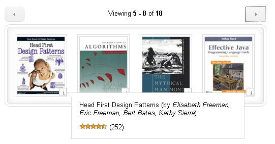 JQuery 画像コンテンツ （JS ＋ CSS） 推奨に基づいて