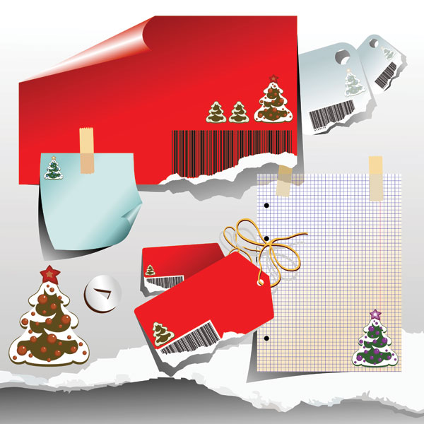 クリスマス紙ベクター