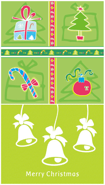 かわいいクリスマスの装飾要素ベクター