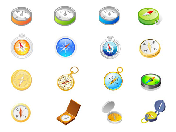 コンパスのベクター素材