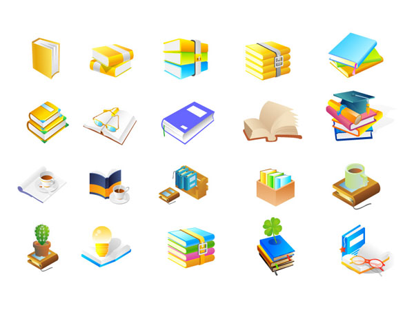 文房具、コーヒー、電球、サボテン