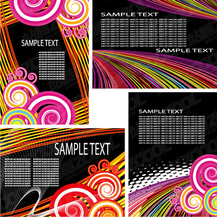 ライン カードのテンプレート ベクター