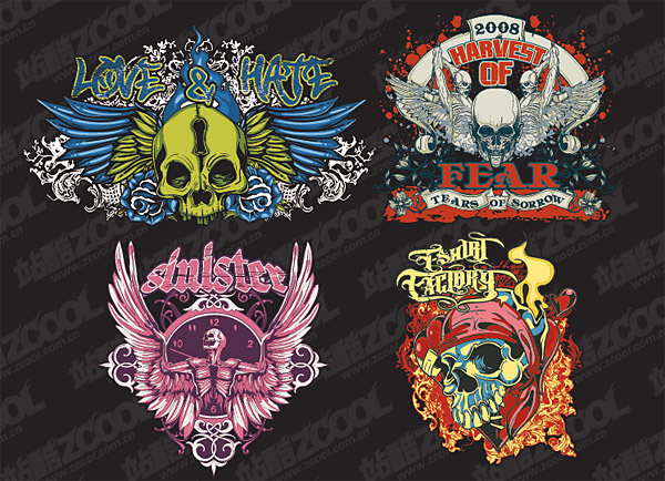 スケルトンの t シャツ デザイン