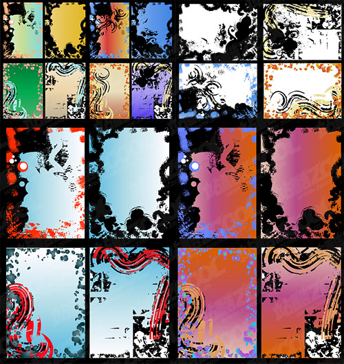 国境混乱装飾ベクター材料