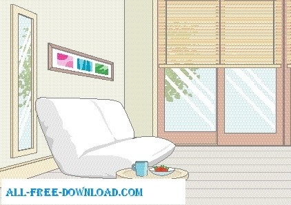ルーム 029 ベクター風景 - 無料ベクターをベクターします。