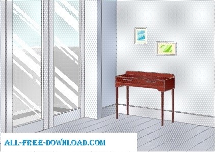 ルーム 022 ベクター風景 - 無料ベクターをベクターします。