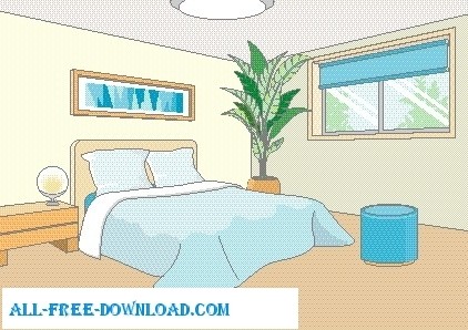 ルーム 046 ベクター風景 - 無料ベクターをベクターします。