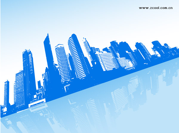 建築、都市、航空機ベクター