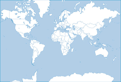 世界地図シルエット ベクター