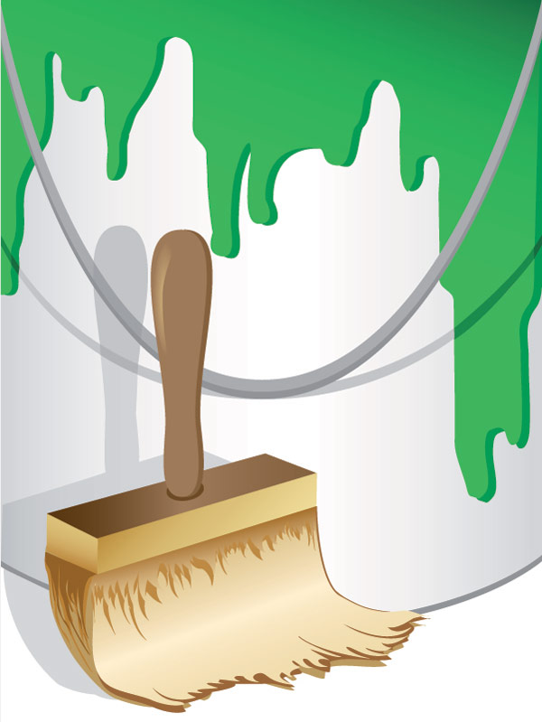 ベクター ペイント ブラシ材料