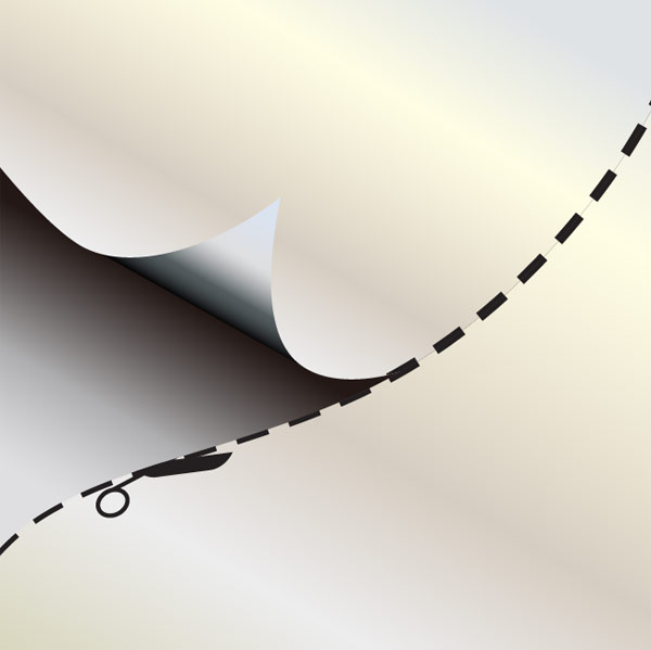 紙カットのベクター素材