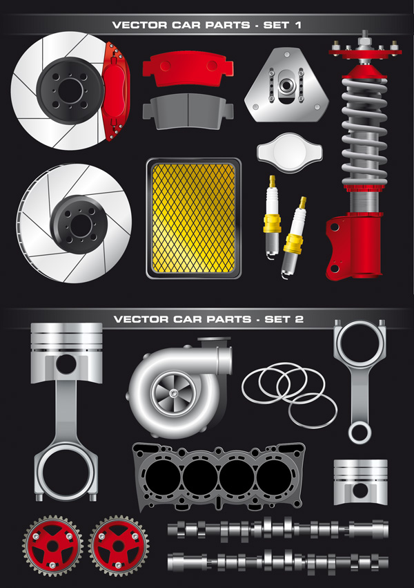 自動部品ベクトル材料