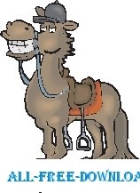 馬幸せなベクターの漫画 - 無料ベクター