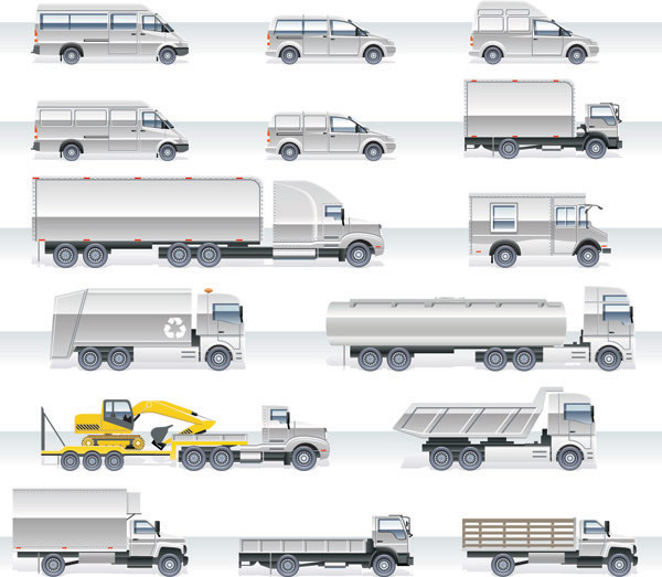 重い車両ベクター材料-2