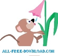 マウスを飲んでベクター漫画 - 無料ベクター