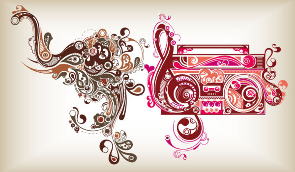 傾向ベクター グラフィック要素