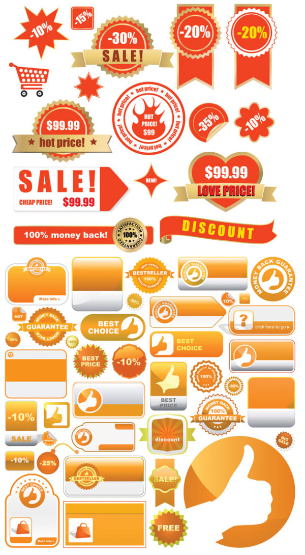 ベクター ラベル商品をショッピング