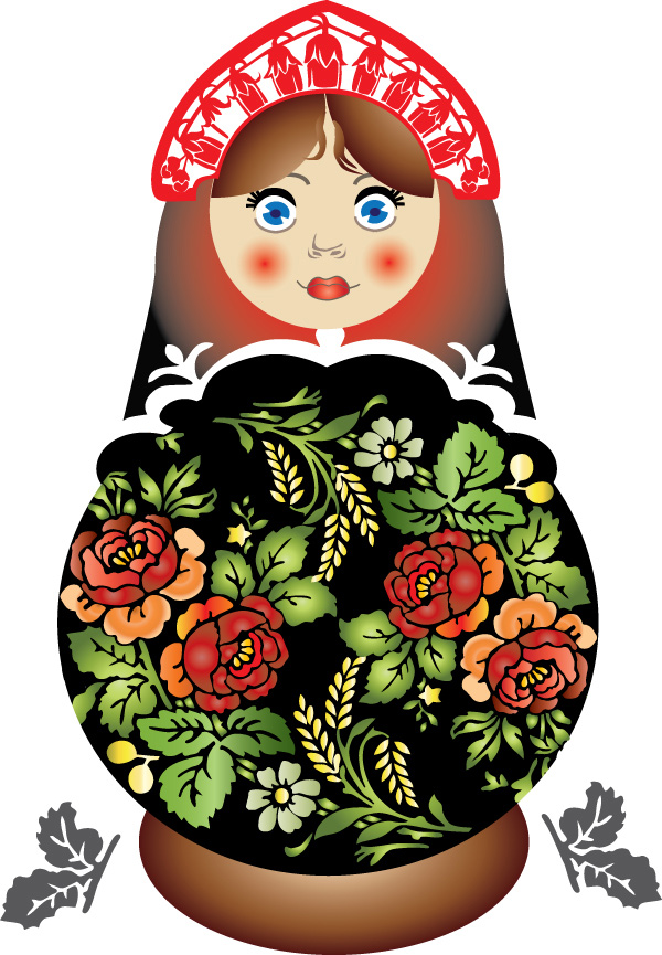 カラフルな民俗芸術絵画 07 - ベクター