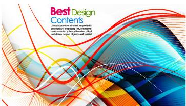 カラフルなストライプ バック グラウンド ベクター-3