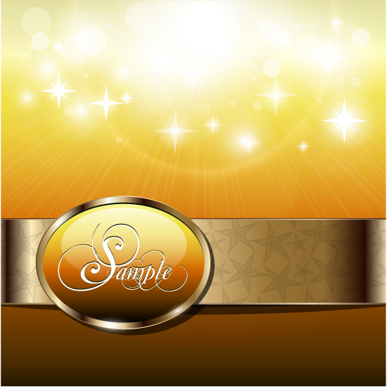 星の明るい背景ベクター材料-2