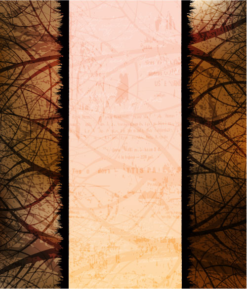 ツリー シルエット背景 05 - ベクター