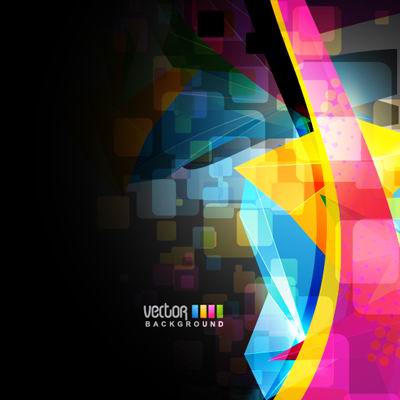 華麗なダイナミックなデザインの背景テンプレート ベクター材料-1