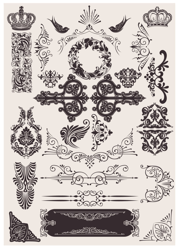 絶妙な装飾的なパターン背景 03 - ベクター素材