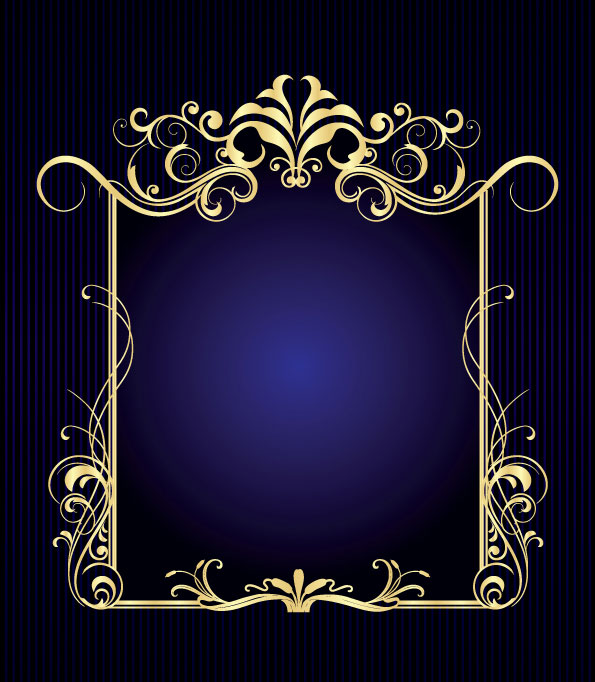 豪華なヨーロッパの境界線 01 - ベクターします。