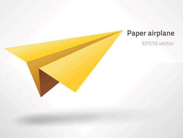 紙飛行機のベクター素材 無料素材イラスト ベクターのフリーデザイナー