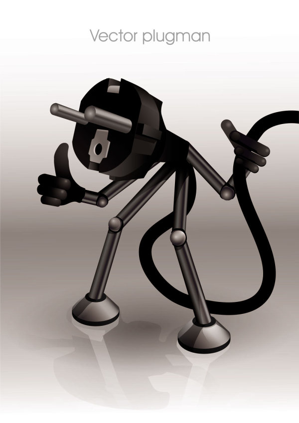 漫画のプラグ 04 - ベクター